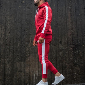 Chándal deportivo con capucha para hombre, conjunto de 2 piezas, pantalón completo - Product Image 6