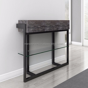 Meilleur prix Table console en incrustation d'os faite à la main Meubles de salon élégants pour la décoration de l'entrée et du couloir de la maison - Product Image 4