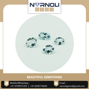 Gemas naturales sueltas a granel, aguamarina Natural, Gema facetada ovalada, precio al por mayor, GEMA de trabajo de calidad - Product Image 3