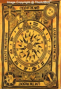 Custom Made Celtic Cycle of Ages Wall Hanging Tapestry Indian Wall Art Cotton Bohemian Hippie Bedroom Decor Tapestry <b>Poster</b> - Product Image 2