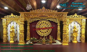 ฮินดูงานแต่งงานชุด Mandap ไฟเบอร์สีขาวอินเดียผู้ผลิต Mandap งานแต่งงานล่าสุดผู้ผลิต Mandaps ไฟเบอร์ - Product Image 6