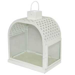 Farol de vela de filigrana con cristal, decoración de hogar y Navidad, nuevo diseño - Product Image 1