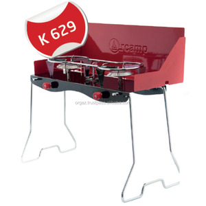 K 629 Table de cuisson à gaz portable Réchaud de camping pliable à flammes multiples pour la cuisine d'aventure en plein air - Product Image 1