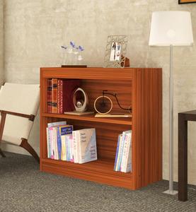 Alex Étagère murale à livres et présentoir de décoration intérieure et étagère de rangement Noyer-2 étagères - Product Image 2