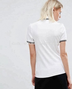 เสื้อโปโลแขนสั้นผ้าฝ้ายพิมพ์ลาย,เสื้อโปโลคอวีเสื้อกอล์ฟ - Product Image 4