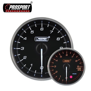 Tacómetro de Motor paso a paso japonés de 52mm, medidor de RPM para medidor automático, colores de retroiluminación Dual, función de recuperación de pico Waring, nueva condición - Product Image 1