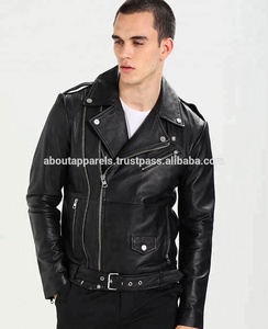New Arrival <b>Cheap</b> Stylish Wholesale <b>Cheap</b> Breathable <b>Motorcycle</b> Sheepskin & Lambskin Leather Jacket for Men - Product Image 2