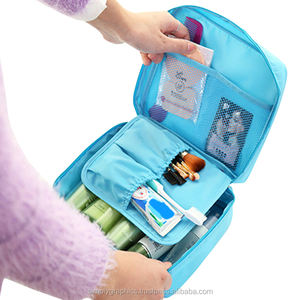 กระเป๋าเครื่องสำอางแบบมีซิปด้านบนสไตล์เกาหลีกระเป๋าใส่เครื่องสำอาง - Product Image 3