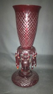 Bougeoir rouge en verre, porte-bougie de luxe, avec verre pour décoration de mariage, de maison et d'hôtel - Product Image 2
