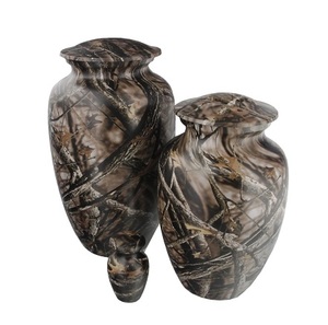 Magnifique Camouflage métallique commémoratif pour adulte, laiton/aluminium adulte, cendres de funérailles humaines, urnes de crémation - Product Image 5