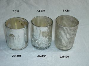 ที่ใส่เทียนแก้วและทองเหลืองรูปทรงเสา ทำด้วยมือ เป็นมิตรกับสิ่งแวดล้อม สำหรับตกแต่งบ้านในช่วงคริสต์มาส - Product Image 5