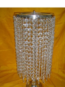 Bougeoir pilier en cristal en aluminium de haute qualité pour décorations de mariage et de noël pour bureau à domicile - Product Image 5
