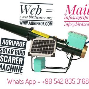 Espantapájaros, ahuyentador de pájaros, repelente de pájaros, Cañón de espantapájaros de pájaros, Panel Solar - Product Image 3