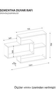 Exclusive Luxury Chipboard Sementha <b>Wooden</b> Deep Wall <b>Shelf</b> White from Turkiye Best Seller - Product Image 2