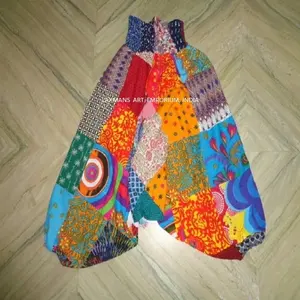 Coton Patchwork Pyjama Sarouel Respirant Été Décontracté Imprimé Style - Product Image 1