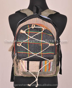 วัยรุ่นสง่างามผ้าใบป่านกระเป๋าเป้สะพายหลัง HBB 0067 - Product Image 3