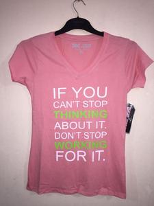 100% Export Quality Branded Label Women's Cotton T-Shirt S-XL Short Sleeve Front Printed Fancy Design for Spring Season - Product Image 4