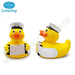 Musician Vinyl Violin Yellow Rubber Duck Baby Bath Toy Music Show Orchestra Promo Gift Item