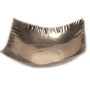 Tazón de vidrio sólido decorativo de Venta caliente con base de aluminio Color de forma de tamaño personalizado - Product Image 4