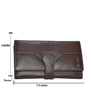 Portafoglio Clutch in Pelle Nera di Alta Qualità per Donna con Protezione RFID per Conservazione Sicura Disponibile per la Vendita - Product Image 6