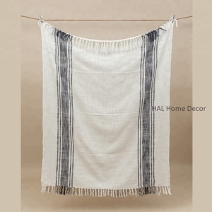 Wholesale Soft Cotton <b>Throws</b> <b>Blanket</b>, Customized <b>Throw</b> Manufacturer <b>Blankets</b> Suppliers in India Promotional Cotton <b>Throws</b> - Product Image 6