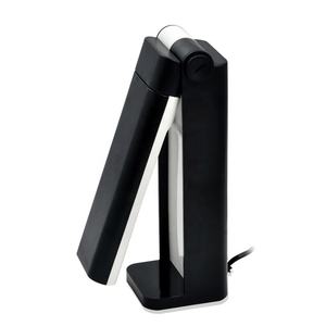 <b>Portable</b> Foldable LED <b>Table</b> <b>Lamp</b> with Flexible Shade Square Plastic Body Electric Power Supply - Product Image 2