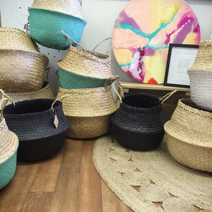 Vente en gros de panier de ventre en jonc de mer naturel Organisation de stockage à domicile écologique tissé à la main au Vietnam Taille Origine Type Flexible - Product Image 2