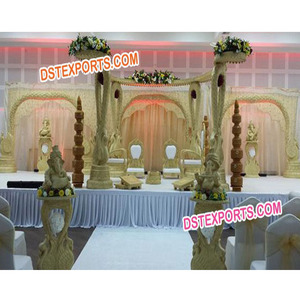 Maharaja-Mandap de madera para boda, mandril de boda exclusivo de bollwood, último diseño - Product Image 1