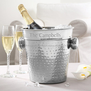 Enfriador de Botellas de Vino con Diseño Francés, Cubitera de Metal con Asa de Ciervo para Fiestas y Celebraciones de Bodas - Product Image 4