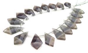 ฟลูออไรต์ธรรมชาติพลอยเหลี่ยมเพชรพลอยแฟนซีรูปร่าง Briolette ลูกปัดหินของการป้องกันจิตทำเครื่องประดับขายส่ง - Product Image 5