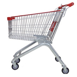 Chariot de supermarché de style chaud de haute qualité 4 roues personnalisées à vendre - Product Image 3