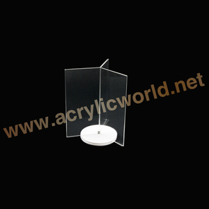 จีนโรงงานที่ชัดเจนอะคริลิหมุนผู้ถือป้ายผู้ถือเมนู - Product Image 1