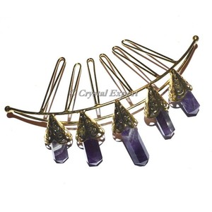 Corona con cristales de amatista y puntos - Product Image 1