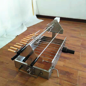 BBQ Grill Top Rotisserie Kebab Skewers แบตเตอรี่ดำเนินการ Bbq Grill - Product Image 4