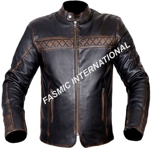 Chaqueta de carreras de cuero para motociclista - Product Image 4