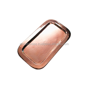 Cobre puro anillo redondo bandeja para utensilios de cocina fiesta Bar uso - Product Image 2