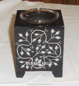 Soapstone Handcrafted Black <b>Oil</b> <b>Burner</b> - Product Image 1