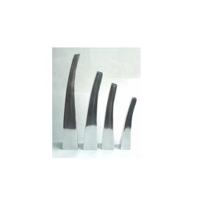Cast Aluminium <b>Flower</b> Vase Square and Curled Shape With <b>Mirror</b> Polish Available in Mat Finish Also Home Decoration Vase - Product Image 3