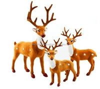 Nouveauté 2023 : Formes de rennes en feutre pour décorations de sapin de Noël, faites à la main en pure laine, couleurs et tailles personnalisables (Petit/Moyen/Grand)
