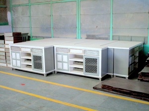 Mesita de noche de madera con Mango, mesita de noche con cajón pequeño, mesita de noche, mesa auxiliar de cama rústica pintada a mano - Product Image 4