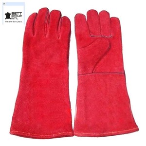 Gants à main en cuir industriel sur mesure, gants de soudage de protection en peau de vache fendue et en peau de mouton avec échantillon gratuit - Product Image 2