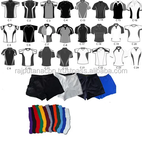 Lot de divers vêtements de sport RC, ensemble d'équipe personnalisée, pour le football, le basketball, maillot de corps
