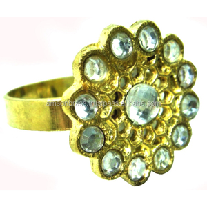 Nouveau rond de serviette décoratif coeur rond de serviette avec Design Floral vente chaude rond de serviette dans un porte-mouchoir en forme de coeur - Product Image 5