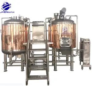 Luxury red copper brew house for pub 500l micro brewery system