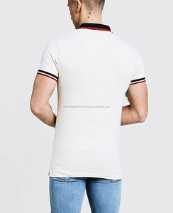 Polo élégant personnalisé à coupe étroite à rayures marine, nouveau design fabriqué au Pakistan, bon marché - Product Image 2