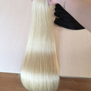 Vente en gros 613 naturel couleur Remy cheveux armure expédition rapide 8A grade vietnamien humain vierge Extensions de cheveux Blonde Curl Style - Product Image 1