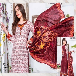 ชุดสนามหญ้าพิมพ์ลายปากีสถาน/ชุดปัญจาบพิมพ์ลาย salwar kameez/ladymade ชุดใน Lahore - Product Image 2