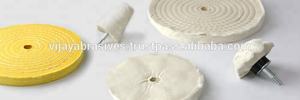 High Quality Round Cotton Buffing Wheels for Polishing Durable Fiber <b>Material</b> With <b>Cloth</b> Backing - Product Image 3