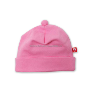 Gorro de algodón orgánico con nudo para bebé, venta al por mayor, proveedor OEM, India - Product Image 1