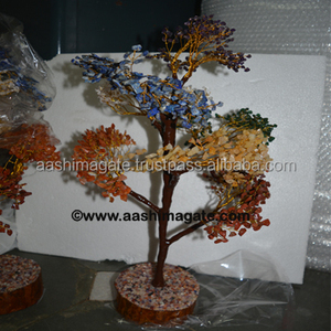 Vente en gros 7 Chakra 700 BDS Arbres de guérison Agate Gemstone Style Feng Shui - Product Image 1